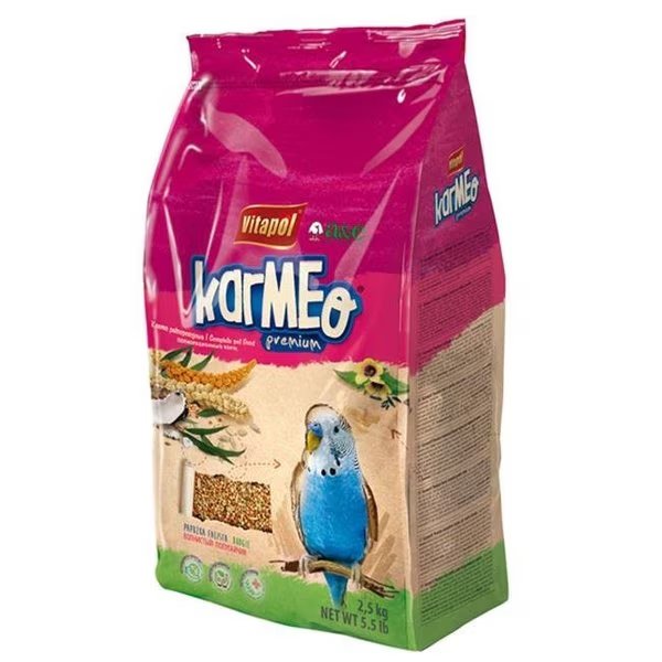 A&E Cage ZVP-2168 5.5 lbs Karmeo Premium Food for Parakeet Zipper Bag, A&E Cage, Mfr#: ZVP-2168